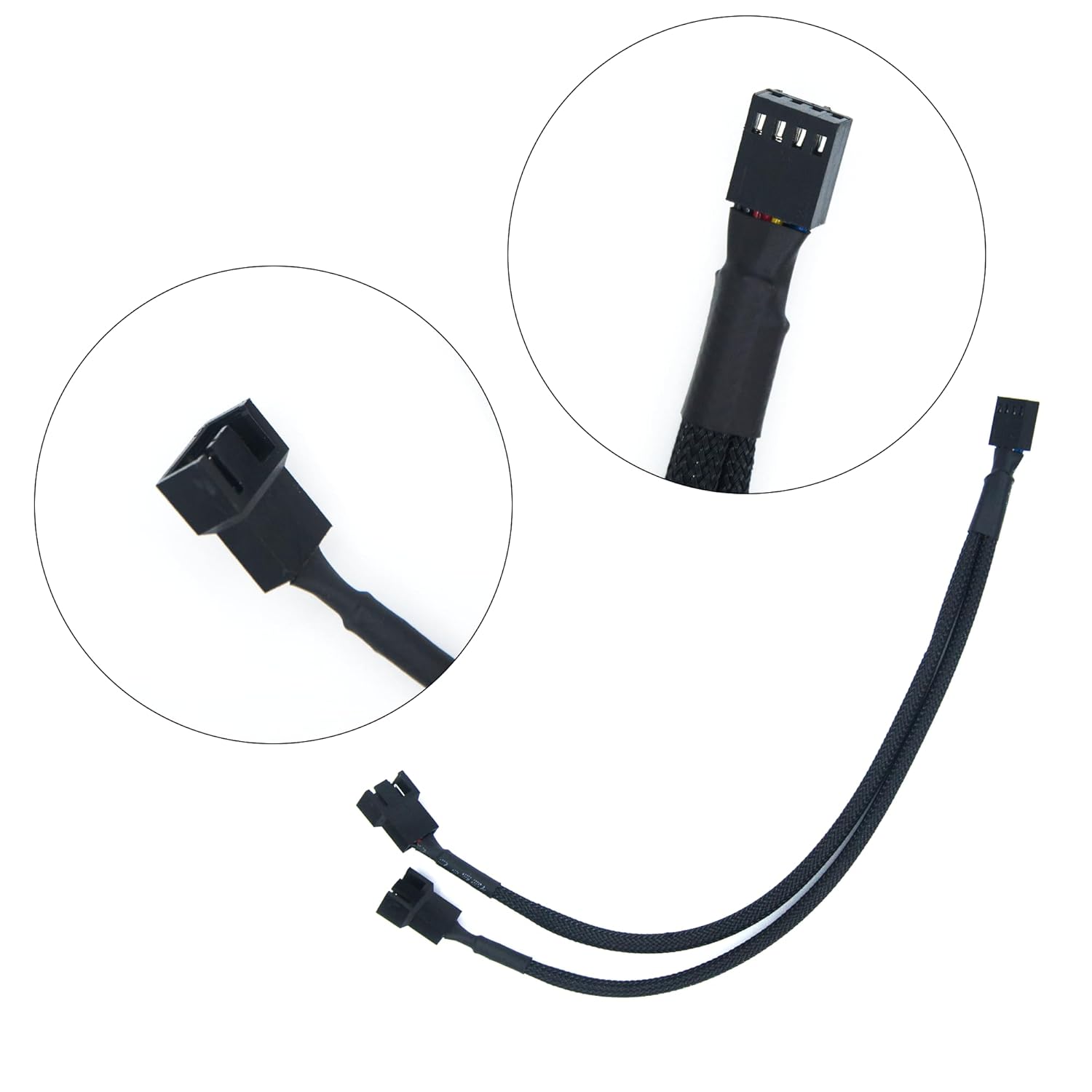 Splitter Extension Cable for Fan(1to2 Fan Splitter Extension Cable)