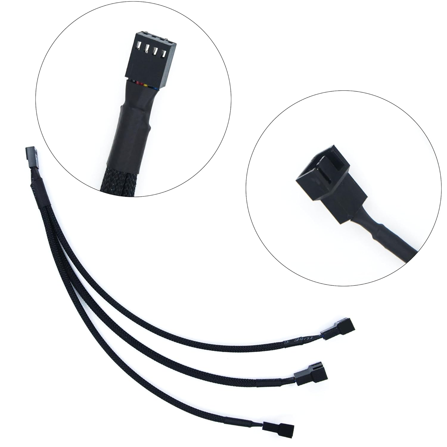 Splitter Extension Cable for Fan(1to3 Fan Splitter Extension Cable)