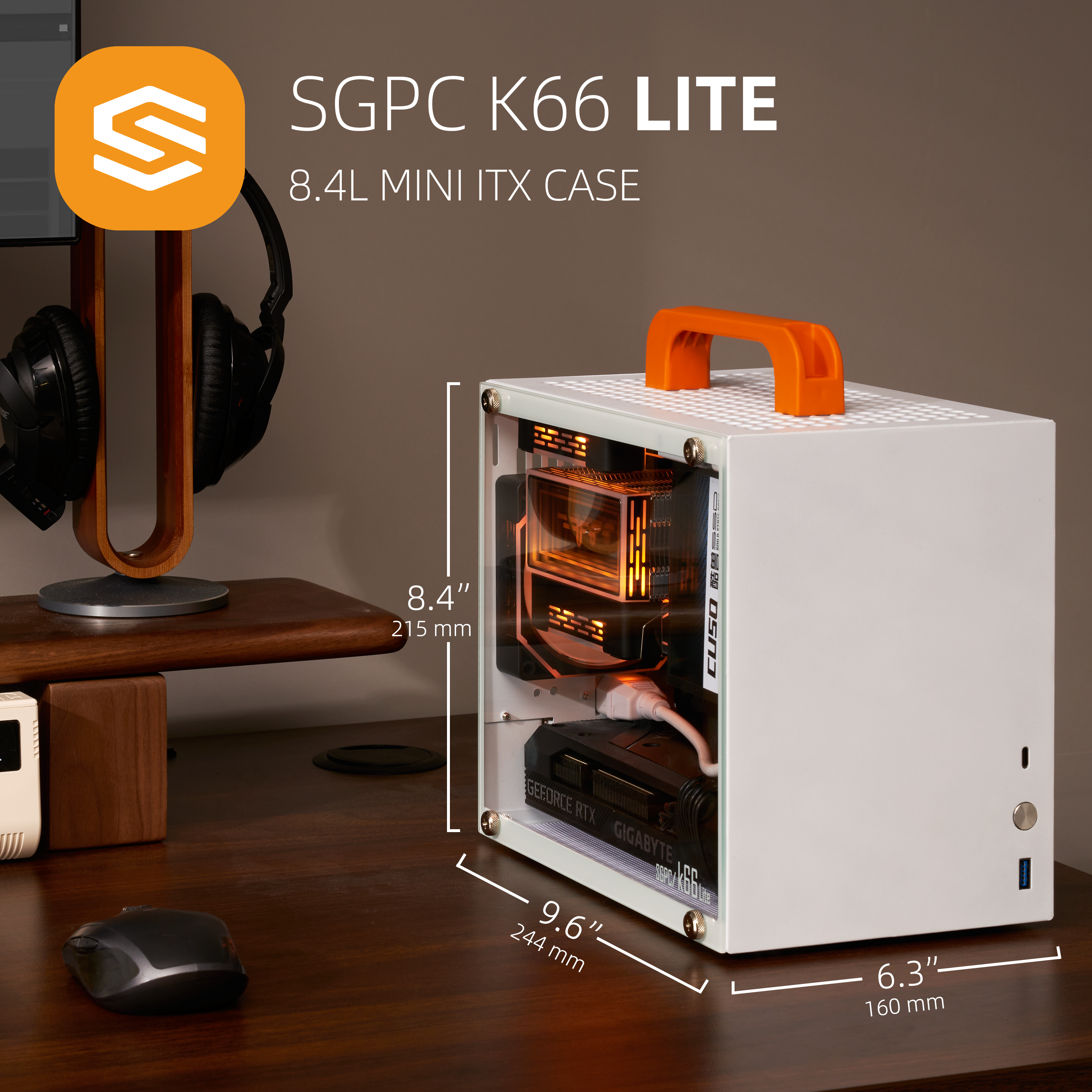 SGPC Itx Mini Case K66 Lite && 9225-1pick LED Fan